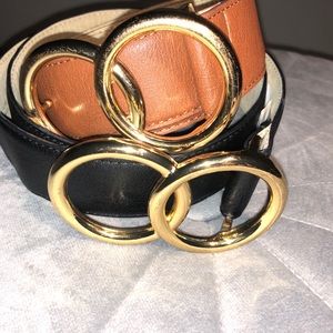 Set of 2 Double Ring Belt